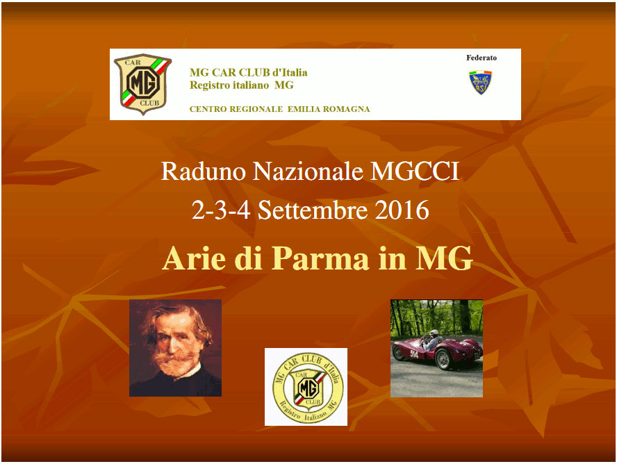 ARIE DI PARMA IN MG 02-04 Settembre 2016 - Raduno Nazionale